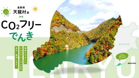【ふるさと納税】天龍村産CO2フリーでんき 選べるコース（注：お申込み前に申込条件を必ずご確認ください）| 電力 中部電力ミライズ 長野県 天龍村