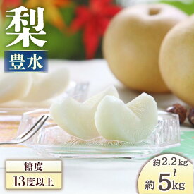 【ふるさと納税】梨 豊水 選べる数量 約2.2kg〜約5kg　※2026年8月下旬〜9月上旬発送※