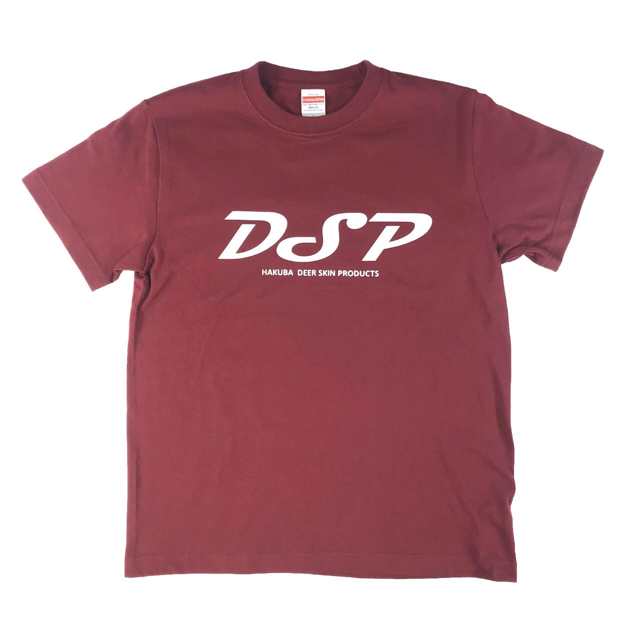 【時間指定不可】 白馬発のブランド 数量限定セール dsp のオリジナルTシャツとコインケース ふるさと納税 B015-10 カラー：ワイン サイズ：XL ミニコインケース Tシャツ'big-logo'