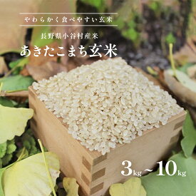 【ふるさと納税】長野県小谷村百姓七人衆のあきたこまち(玄米) | 令和7年度産 長野県産 米 玄米 ブランド米 やわらかい玄米 ふるさと納税