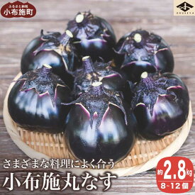 【ふるさと納税】小布施丸なす 約2.8kg 8～12個［小布施屋］茄子 ナス 信州 伝統野菜 やさい 長野県産 お取り寄せグルメ 数量限定 期間限定 令和7年産 【2025年8月～10月上旬発送】