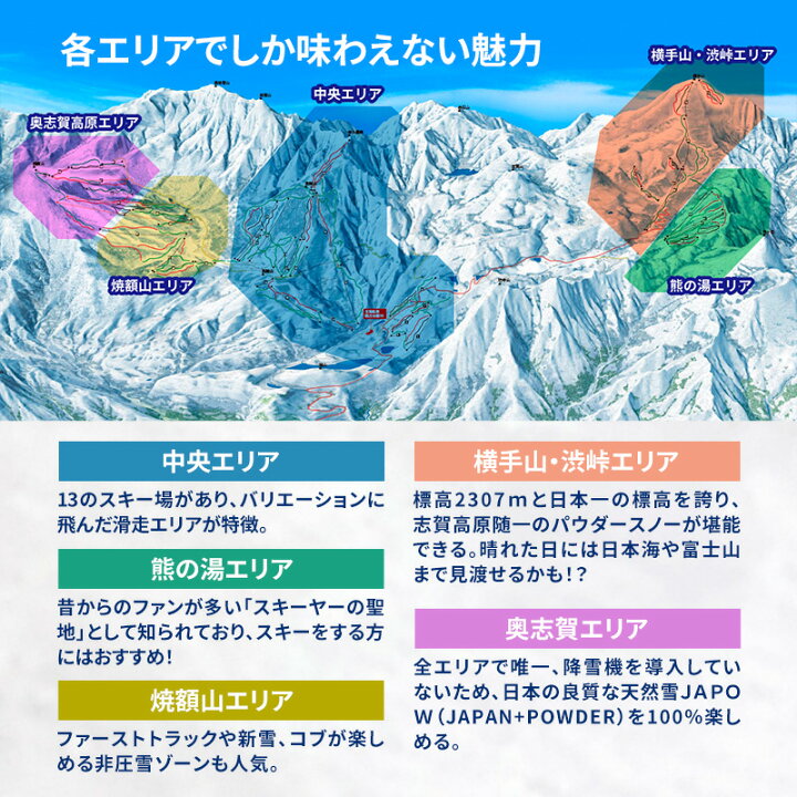 楽天市場】【ふるさと納税】2024-25 志賀高原スキー場共通リフト券 1日 