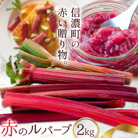 【ふるさと納税】【先行予約】野菜 やさい ルバーブ 信州信濃町特産 ルバーブ(赤) 2kg 有限会社信濃町ふるさと振興公社《5月上旬-6月上旬頃出荷予定》赤ルバーブ 長野県産 信州 高原野菜 旬の西洋野菜 産地直送 ジャム作り コンフィチュール 初夏