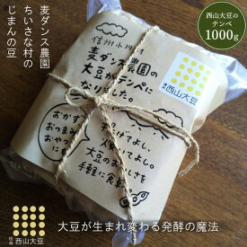 【ふるさと納税】281＊麦ダンス農園の大豆がテンペになりました　1000g
