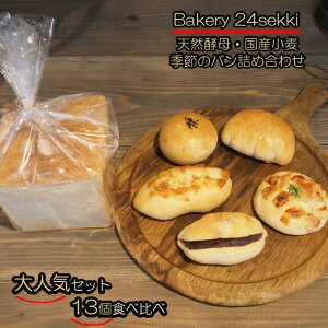 【ふるさと納税】371*Bakery24sekki 天然酵母、国産小麦使用 おすすめパン詰め合わせ