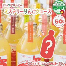 【ふるさと納税】いいづなりんごのミステリーりんごジュース 250ml × 1本 泉が丘喫茶室 沖縄県への配送不可 【 飲料 果汁飲料 果実飲料 100% りんご リンゴ 林檎 ジュース リンゴジュース 長野 信州 5000円 】長野県 飯綱町