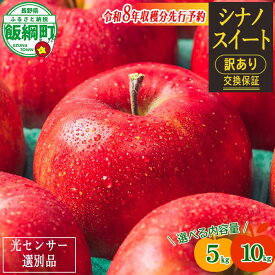 【ふるさと納税】 りんご 信州 【令和8年度先行予約】 果物 訳あり 10kg 5kg 長野 交換保証 シナノスイート 感謝りんご 光センサー くだもの 不揃い 規格外 傷 傷あり 家庭用 フルーツ 12000円 20000円 R8年10月〜11月 発送 長野県 飯綱町