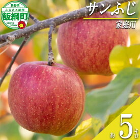 【ふるさと納税】 りんご サンふじ 家庭用 5kg ふるさと振興公社 長野県 飯綱町 〔 林檎 リンゴ 果物 くだもの フルーツ 長野 22000円 〕 発送期間：2025年12月上旬〜2026年2月下旬 {**}