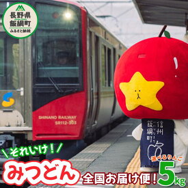【ふるさと納税】 りんご 5kg 飯綱町 PRキャラクター みつどん 旬のりんご 全国お届け便 あなたのお家にお届けします！ 〔 信州 果物 フルーツ りんご 林檎 長野 飯綱 いいづな PR キャラクター 妖精 ゆるキャラ ご当地キャラ かわいい 〕長野県 飯綱町