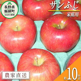 【ふるさと納税】 りんご サンふじ 家庭用 10kg ヤマウラ農園 沖縄県への配送不可 令和6年度収穫分 長野県 飯綱町 〔 信州 果物 フルーツ リンゴ 林檎 長野 20000円 予約 農家直送 〕発送時期：2024年11月下旬～2024年12月上旬 {**}