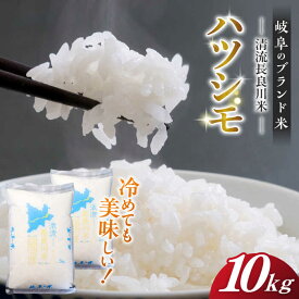 【ふるさと納税】【R7年産】岐阜ハツシモ 10kg 名水100選に選ばれた長良川中流の水で育った「清流長良川米」 ハツシモ はしつも 長良川 清流米 すし飯 冷めても美味しい お米 米 こめ 白米 10kg 10キロ 岐阜市/森ライス [ANCU003]