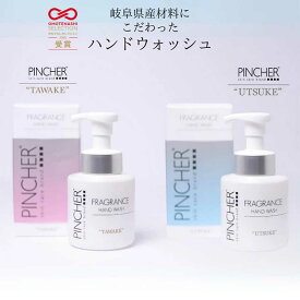 【ふるさと納税】石鹸 ピンシャーフレグランスハンドウォッシュ TAWAKE＆UTSUKE 各1本セット 手洗い 保湿 ハンドソープ 香 匂い スキンケア 手元 国産 岐阜 人気 ハンドウォッシュ 泡 香り ソープ 液体 石鹸 せっけん 美容 岐阜市/Twenty Company[ANDB003]