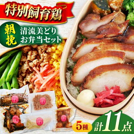 【ふるさと納税】朝挽き 清流美どり お弁当セット 5種 11点 鶏肉 若鶏 お取り寄せ 岐阜市/若鶏の春近[ANDL003]