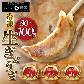 【ふるさと納税】＼リピーター続出★4.65／ 大きめ 餃子 80個 100個 (小分け 20個) 生ぎょうざ専門店「新家」セット 餃子 ギョーザ 冷凍餃子 おいしい 惣菜 おかず 1万円 10000円 人気 ランキング ゼロックス 岐阜県 大垣市