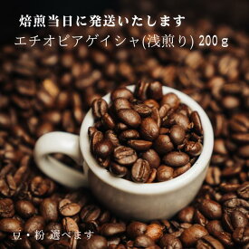 【ふるさと納税】超希少種コーヒー豆『エチオピア　ゲイシャ』ゲシャビレッジ農園 チャカ（ナチュラル）200g