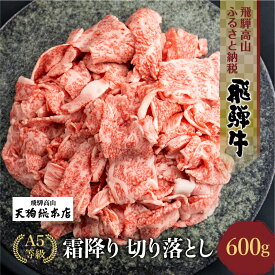【ふるさと納税】【数量限定】A5等級飛騨牛霜降 切り落とし 600g【日付指定不可】| ブランド牛 牛肉 和牛 雌牛 A5等級 切落し 薄切り 飛騨高山 天狗総本店 BP026VP