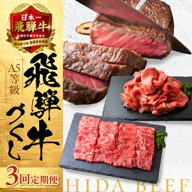 【ふるさと納税】飛騨牛づくし 定期便 3ヶ月 ( 焼肉 / すき焼き / ステーキ ) 全3回 | 肉 牛肉 しゃぶしゃぶ 食べ比べ 牛 定期 おすすめ 人気 飛騨高山 ブランド牛 ふるさと納税 肉定期便 肉の匠家 BV100MP 【90周年】