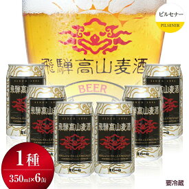 【ふるさと納税】飛騨高山麦酒 ピルセナー 6缶セット 350ml×6本 地ビール ビール 麦酒 クラフトビール 飛騨高山 缶ビール TR3385
