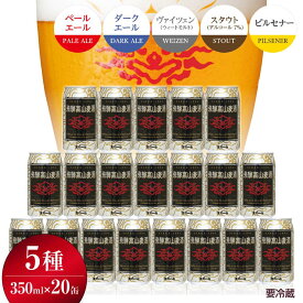 【ふるさと納税】飛騨高山麦酒 飲み比べ20缶セット クラフトビール 地ビール ビール お酒 飛騨高山 プレミアム 家飲み おうち時間 ピルスナー ペールエール ヴァイツェン ダークエール スタウト 酒 セット 贈答用 詰め合わせ d558