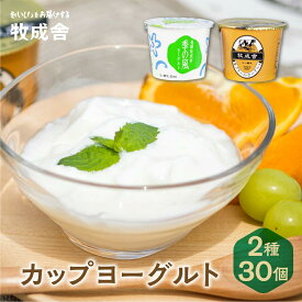 【ふるさと納税】＜牧成舎＞ 飛騨の牛乳屋のこだわりヨーグルト (30個セット) 飛騨高山 a569