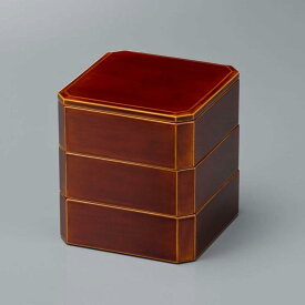 【ふるさと納税】【高島屋選定品】飛騨春慶塗 （手塗漆） 隅切小重箱 お重 重箱 菓子重 お弁当箱 ピクニック 春慶 工芸品 うるし 漆器 漆塗 和食器 器 天然木 (株)高島屋 AT018
