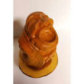 【ふるさと納税】【数量限定】飛騨一位一刀彫 気楽坊（中）| 伝統工芸品 いちい イチイ 一位一刀彫 一位一刀 一刀彫 工芸品 縁起物 品 置物 木彫り 飛騨高山 吉野彫刻所 MC019