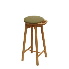 【ふるさと納税】TaKuMi Craft キッチンスツール 丸型 (手掛け付き) スツール 椅子 いす イス キッチン ダイニング ハイスツール 腰掛 木製 家具メーカー 匠 飛騨高山 匠館 BL058