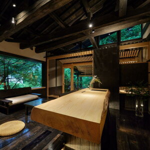 【ふるさと納税】隠庵ひだ路 碧(あお)の間 【温泉露天風呂+檜内湯付】 和洋室 平日限定 1泊2食 ペア 宿泊券 温泉 露天風呂 旅行 LL005