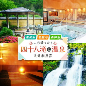 【ふるさと納税】入浴・食事・リラクゼーション・岩盤浴・キャンプ(バンガロー)共通利用券【四十八滝温泉しぶきの湯＋キャンプ場】飛騨国府観光株式会社 EL001