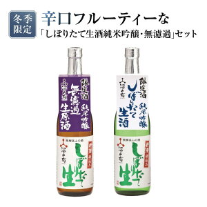 【ふるさと納税】【冬季限定】 辛口フルーティーな「しぼりたて生酒純米吟醸・無濾過」セット(720ml×2種)| しぼりたて 新酒 生酒 原酒 純米吟醸 無濾過 深山菊 地酒 飲み比べ 飛騨 高山 有