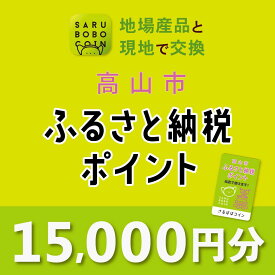【ふるさと納税】高山市ふるさと納税ポイント 15,000pt【飛騨信用組合 SB005】