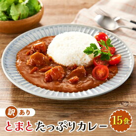 【ふるさと納税】訳あり とまとたっぷりカレー（160g×15袋）| 野菜の旨味 簡易包装 トマト カレー 常温配送 10000円 人気 野菜たっぷり 子供 おいしい ふるさと清見21 DC022 | 食品 加工食品 人気 おすすめ 送料無料