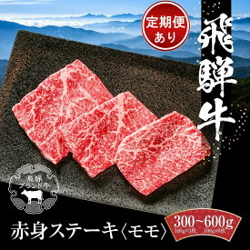 【ふるさと納税】飛騨牛 赤身ステーキ 300g～600g（1枚100g） 冷凍真空パック 定期便全3回(毎月発送) | 肉 お肉 モモ肉 ステーキ 黒毛和牛 和牛 人気 おすすめ 牛肉 ギフト お取り寄せ【飛騨高山ミート MZ027MP】