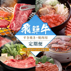【ふるさと納税】飛騨牛食べ比べセット（すき焼き・焼肉用）定期便【2月・5月・8月・11月発送】 | 和牛 ブランド牛 牛肉 ロース もも すき焼き 焼肉 セット 肉 お取り寄せ ギフト 飛騨高山 山武商店 LZ101