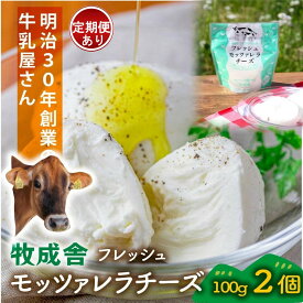 【ふるさと納税】＜牧成舎＞飛騨の牛乳屋さんが作った こだわりの フレッシュモッツァレラチーズ（100g×2個）単品配送 5000円／定期便全3～12回 (毎月発送)|DF036MP