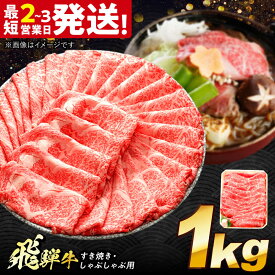 【ふるさと納税】飛騨牛 すき焼き しゃぶしゃぶ両用 1kg 多治見市 / 養老ミート 牛 牛肉 肉 国産 ブランド牛 国産牛 岐阜県 飛騨牛 牛肉 和牛 冷凍 モモ 肩 赤身 あっさり 和牛 ギフト[THG006]