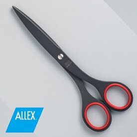 【ふるさと納税】 ALLEX 事務用はさみ（中）フッ素コート【レッド】（S-165F 11150R）H8-173