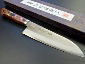 【ふるさと納税】V金10ゴールド 三徳包丁 165mm 濃州正恒作 マホガニ柄 口金付（CV-601M）H25-32