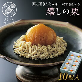 【ふるさと納税】御菓子所 川上屋 栗菓子 嬉しの栗10個入 F4N-1896