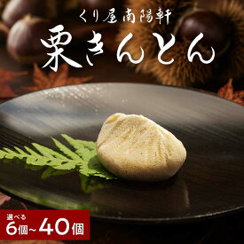 【ふるさと納税】栗きんとん 量が選べる (6個 / 10個 / 15個 / 20個 / 30個 / 40個)【南陽軒】国産栗 100％ 無添加 和栗 国産栗 くり 人気 和 スイーツ 個包装 お菓子 高級 和菓子 栗菓子 ギフト プレゼント 贈答 贈り物 手土産 岐阜県 中津川市 F4N-1576var
