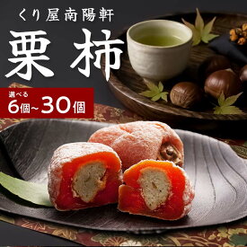 【ふるさと納税】栗きんとん 入り 干し柿 栗柿 量が選べる (6個 / 8個 / 10個 / 15個 / 20個 / 30個) 冷蔵【南陽軒】お菓子 個包装 栗 市田柿 人気 和 スイーツ 高級 和菓子 栗菓子 ギフト お祝い 手土産 プレゼント 贈答 お取り寄せ 岐阜県 中津川市 F4N-1577var