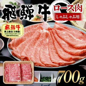 【ふるさと納税】飛騨牛 A5等級 ロース肉 しゃぶしゃぶ用 700g 牛 肉 等級 ロース しゃぶしゃぶ 霜降り 飛騨 F4N-1692