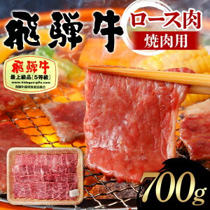 【ふるさと納税】飛騨牛 A5等級 ロース肉 焼肉用 700g 牛 肉 等級 ロース 焼き肉 霜降り 飛騨 F4N-1693