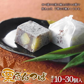 【ふるさと納税】＼個数が選べる！／〈御菓子司 恵那福堂〉栗きんつば 10・15・20・25・30個入 F4N-2442var