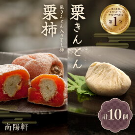 【ふるさと納税】【楽天市場 和菓子 ランキング1位】栗きんとん 栗柿 (栗きんとん入り 干し柿) 量が選べる (6個 / 10個 / 15個 / 20個 / 30個 / 40個) セット【南陽軒】国産 栗 市田柿 人気 お菓子 詰め合わせ 高級 和菓子 和 岐阜県 中津川市 F4N-1578var