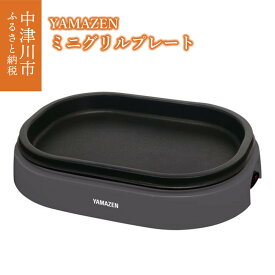 【ふるさと納税】ミニ グリルプレート YAMAZEN YHD-701(H) グレー おしゃれ ホットプレート プレート ミニプレート 小型 コンパクト フッ素加工 1人用 調理 家電 キッチン キッチン用品 調理用品 調理器具 調理家電 山善 岐阜県 中津川市 F4N-0665