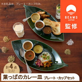 【ふるさと納税】【BEAMS JAPAN監修】 miyama.のカレーのうつわ　葉っぱのカレー皿【1455454】