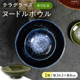 【ふるさと納税】【美濃焼】 テラグラーズ ヌードルボウル オリビエ 1客 瑞浪市 / アワサカ 食器 鉢 ボウル[AZAD009]
