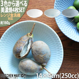 【ふるさと納税】【選べる3色】【美濃焼】 さざなみ 13取鉢 4枚セット 瑞浪市 / JS企画 鉢 小鉢 皿 ボウル[AZAZ111]