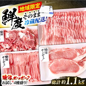 【ふるさと納税】※冷蔵配送/地域限定※ 岐阜県産 豚 瑞浪ボーノポーク お試し 4種盛り 1150g (ロースしゃぶしゃぶ・ローステキカツ・バラスライス・小間切) 瑞浪市 / きなぁた瑞浪[AZCI016]